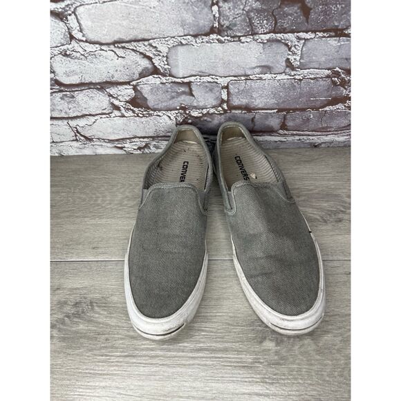 Converse Jack Purcell Gray Canvas Casual Slip On Shoes Men’s Sz 10.5M US/44.5EU - Picture 10 of 16